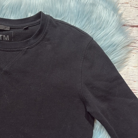 ATM Anthony Thomas Melillo Black Quarter Sleeve Mini Sweater Dress sz M - Picture 4 of 11